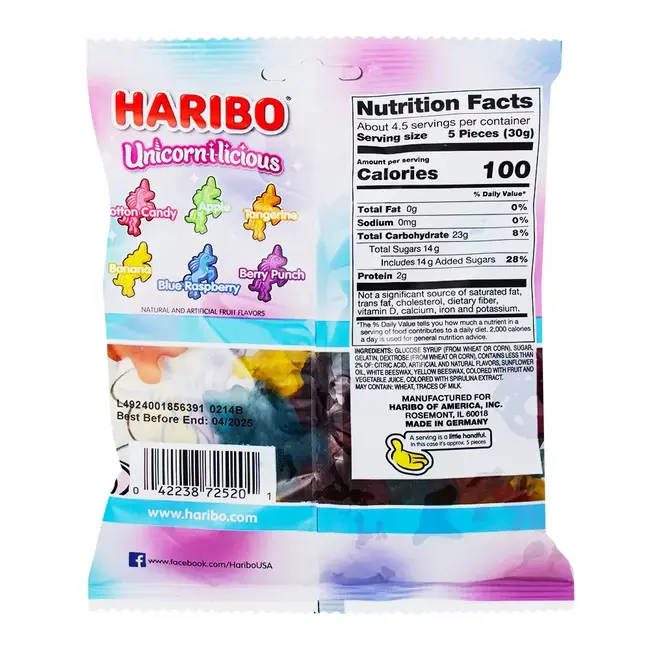 Haribo Unicorn-I-Licious 5oz