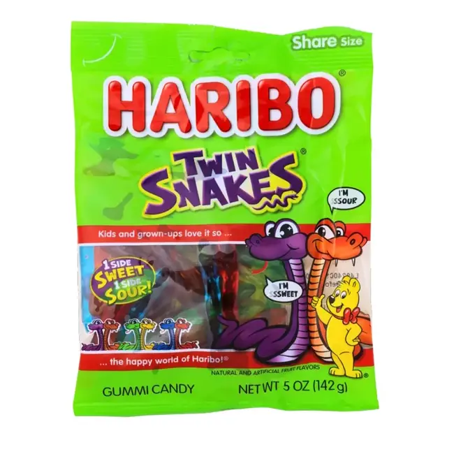 Haribo Twin Snakes Sweet & Sour Gummy Candy