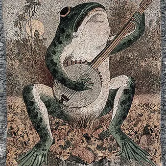 Strike Gently Co Banjo Frog Blanket