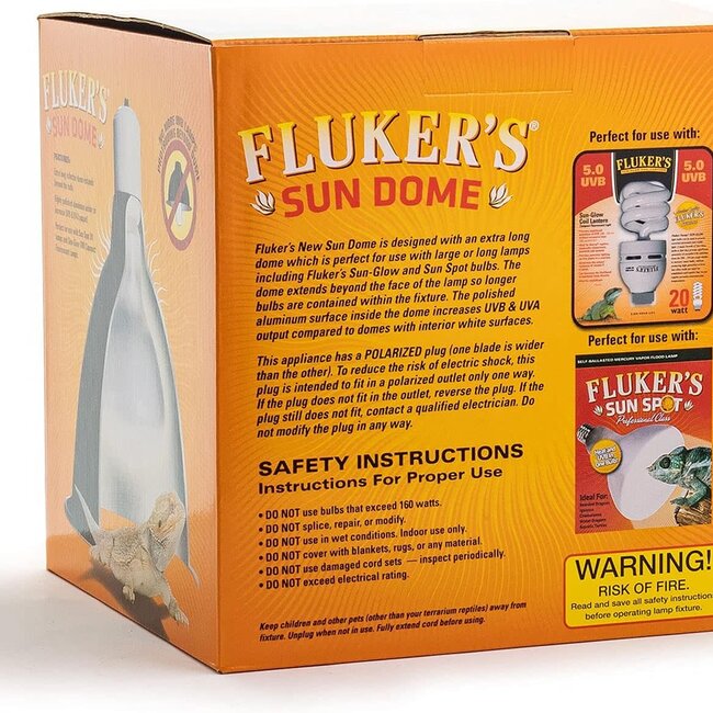 Flukers Fluker's Large Deep Sun Dome 160w