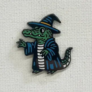 Strike Gently Co Gator Mage Pin