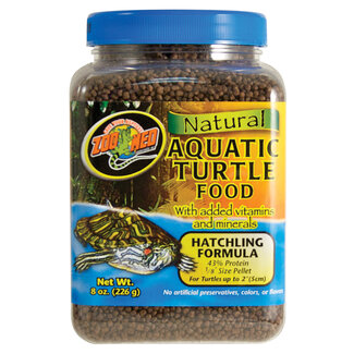 Zoo Med Natural Aquatic Turtle Food - Hatchling Formula - 8 oz