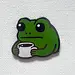 Strike Gently Co Coffee Frog Pin