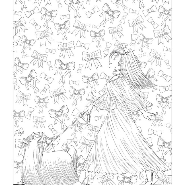 Girls! The Manga Artist's Coloring Book