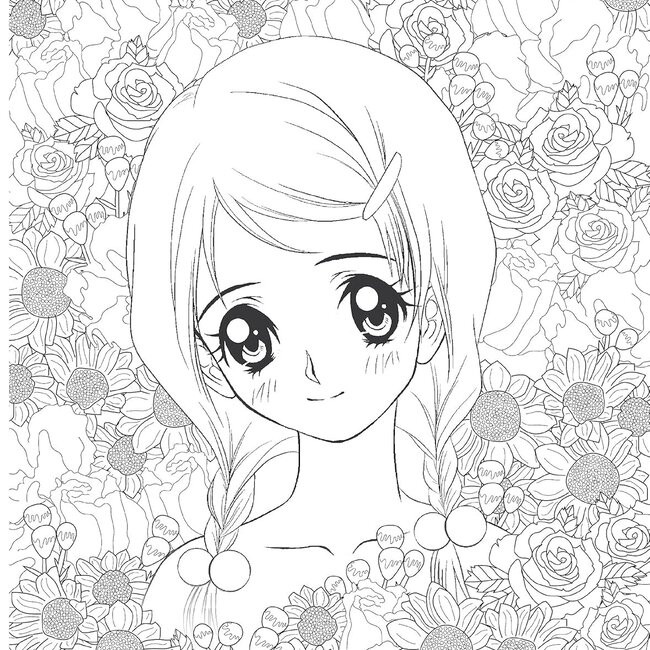 Girls! The Manga Artist's Coloring Book