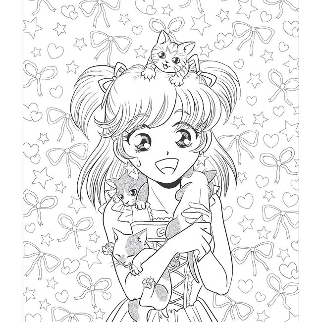 Girls! The Manga Artist's Coloring Book