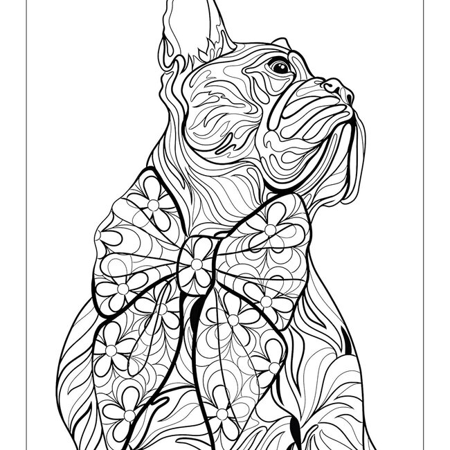 Flower Power Pooches: A Coloring Book of Groovy Dogs and Puppies