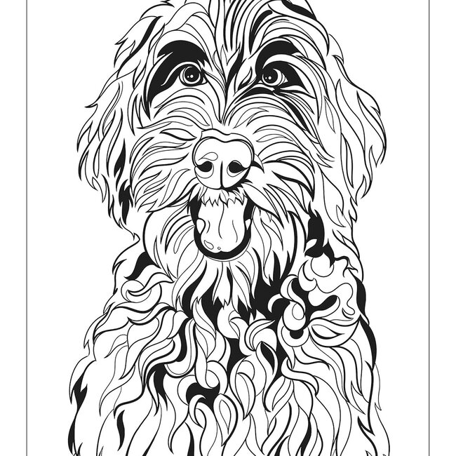 Flower Power Pooches: A Coloring Book of Groovy Dogs and Puppies