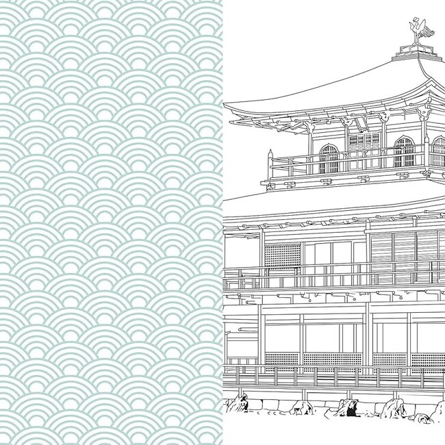 Chartwell Books Japanese Folk Art Coloring Book: Beautiful and Elegant Designs to Inspire Creativity