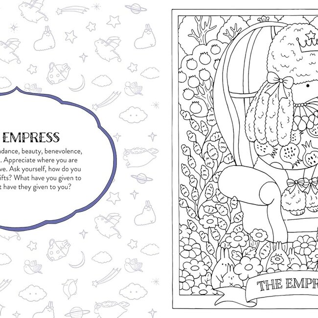 Kawaii Tarot Coloring Book: Color your way through the cutest of tarot cards