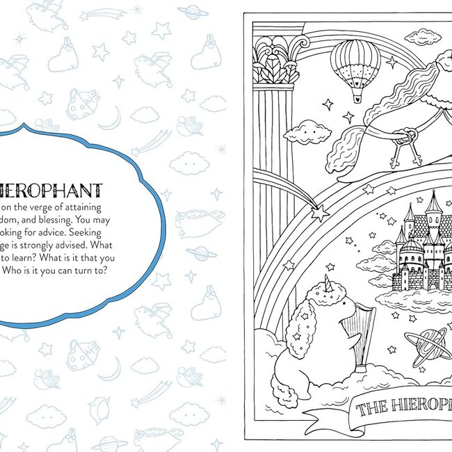 Kawaii Tarot Coloring Book: Color your way through the cutest of tarot cards