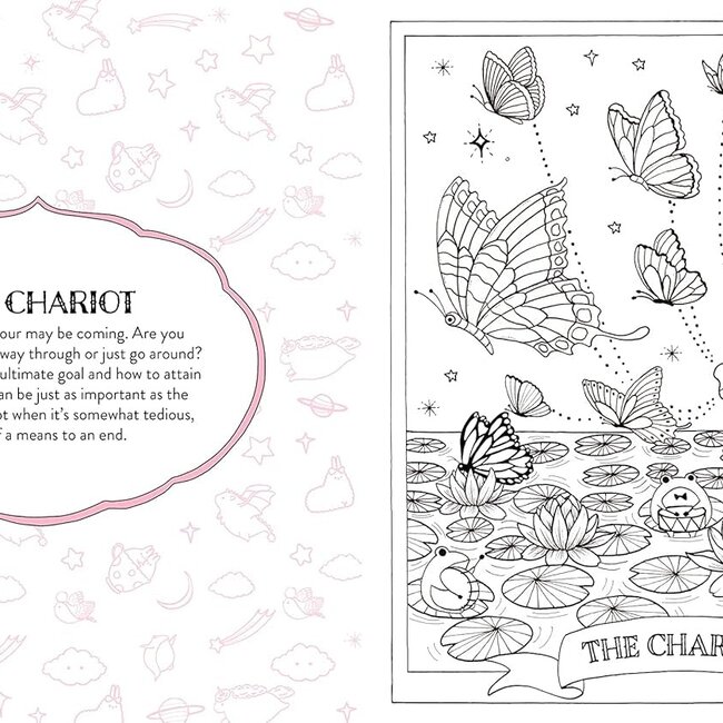 Kawaii Tarot Coloring Book: Color your way through the cutest of tarot cards