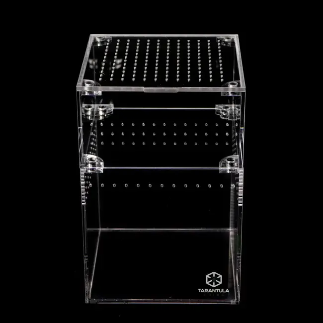 Drilled Acrylic Mesh Top Lid for 4" Cube/Switch Tarantula Cribs