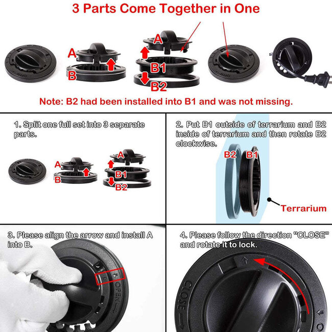 ReptiZoo ReptiZoo 18" x 18" x 24" Terrarium Glass Hinge Door  *SHIPPABLE* Flat Packed Knock Down