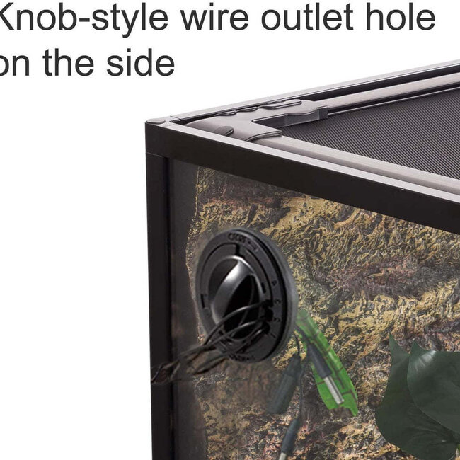 ReptiZoo ReptiZoo 18" x 18" x 24" Terrarium Glass Hinge Door  *SHIPPABLE* Flat Packed Knock Down