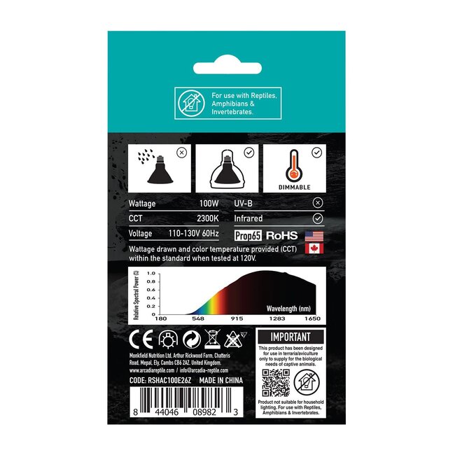 Arcadia Arcadia Golden Sun Basking Halogen Lamp 100W