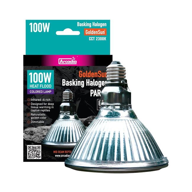 Arcadia Golden Sun Basking Halogen Lamp 100W