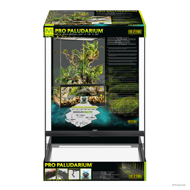 Exo Terra Pro 24x18x36" Paludarium Medium X-Tall Terrarium