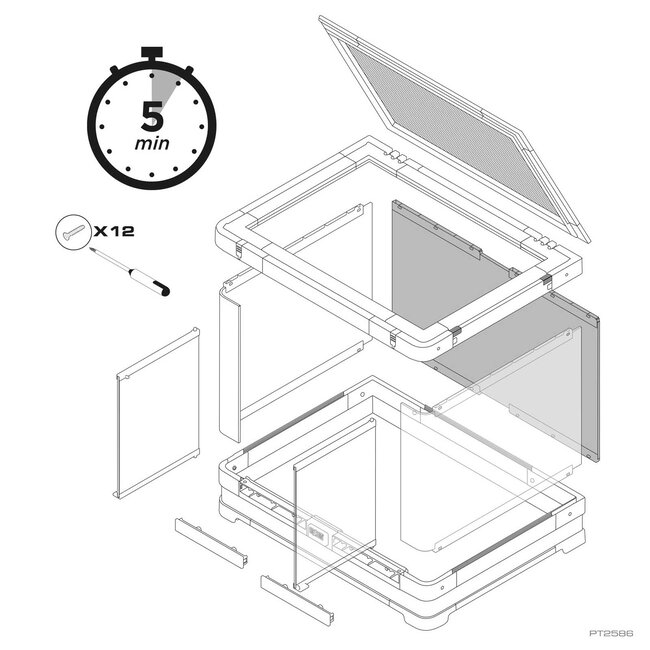 Exo Terra Vista 60 24"x18"x18" Panoramic Natural Terrarium