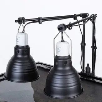 ReptiZoo ReptiZoo Adjustable Dome Lamp Bracket (Supports 2 Domes)