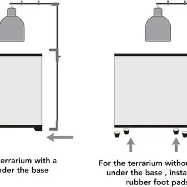 ReptiZoo ReptiZoo Adjustable Dome Lamp Bracket (Supports 2 Domes)
