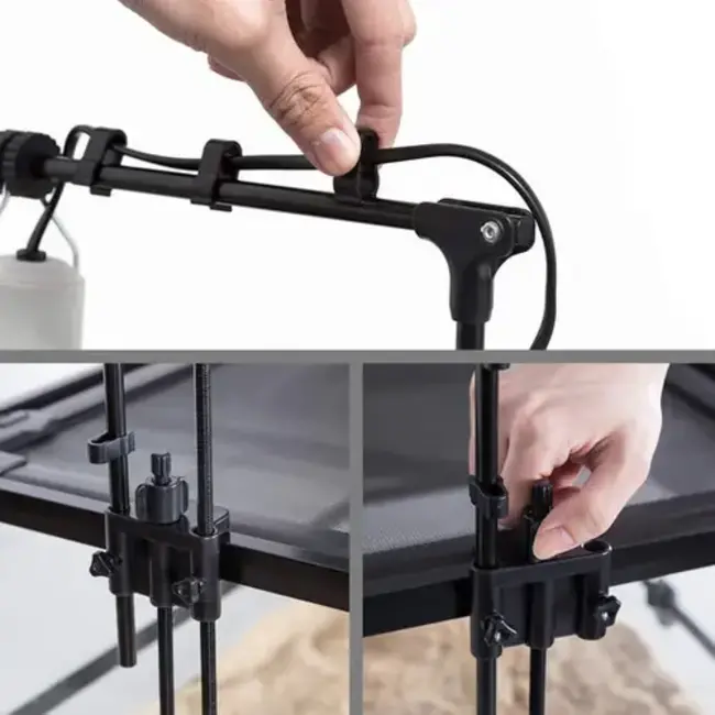 ReptiZoo ReptiZoo Adjustable Dome Lamp Bracket (Supports 2 Domes)