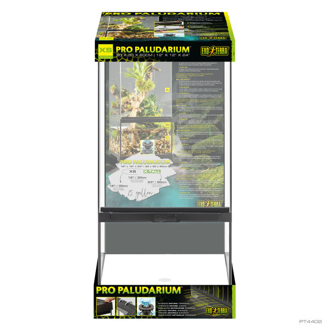 Exo Terra Pro 12x12x24" Paludarium X-Small X-Tall Terrarium