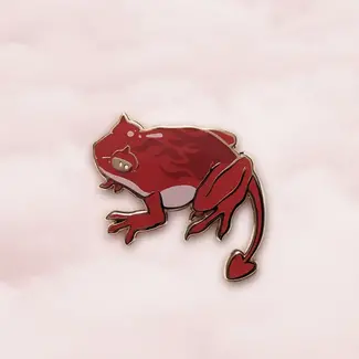 Valentine's Devil Frog 2" Pin Frog Tree Games