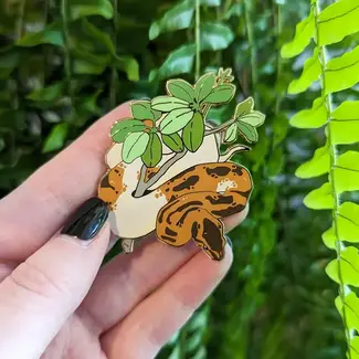 Pied Ball Python Pin 2.5" Enamel Pin Frog Tree Games