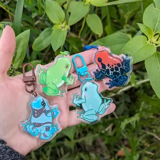 Frog Tree Games Milk Frog 2" Keychain Frog Tree Games
