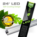 24" SunBlaster LED Strip Light 24W 6400K - 48 LEDs