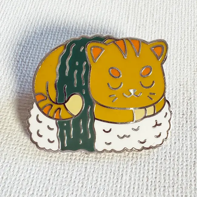 Strike Gently Co Nigiri Cat Pin
