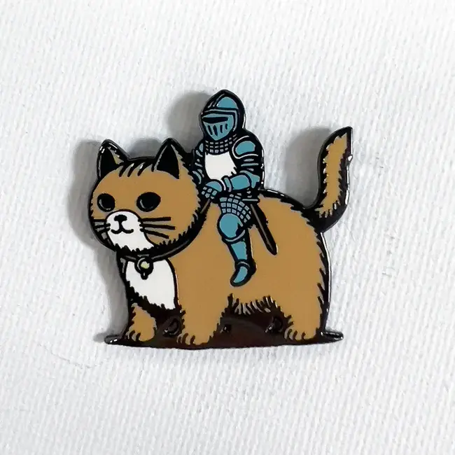 Strike Gently Co Cat Knight Pin