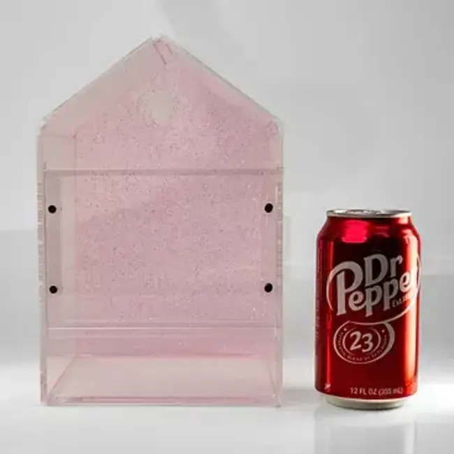 Dream Cribs Pink 6"x6"x9" Canopy Sliding Door Enclosure Tarantula Cribs