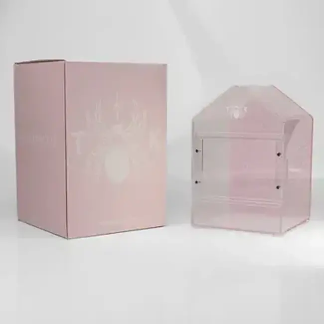 Tarantula Cribs Dream Cribs Pink 6"x6"x9" Canopy Sliding Door Enclosure Tarantula Cribs