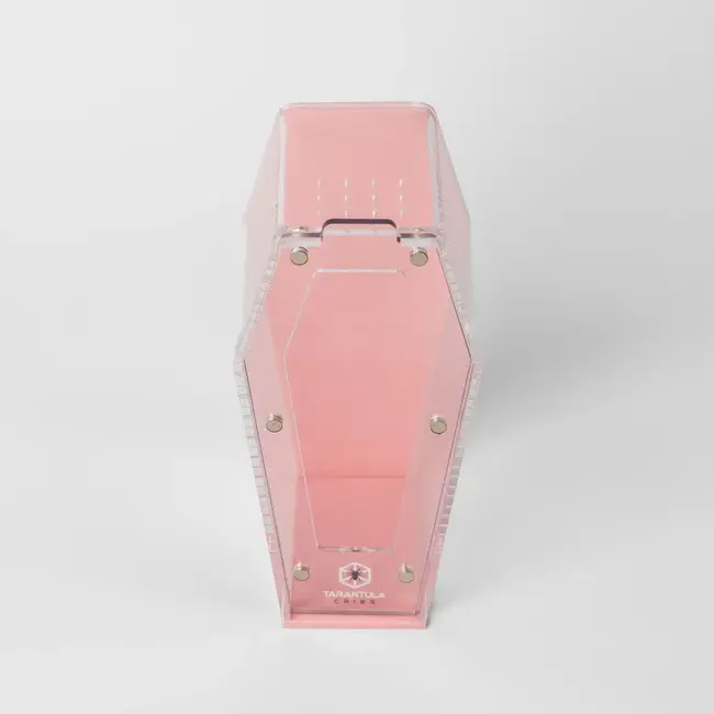 Tarantula Cribs Pink Mini Coffin 3" x 3" x 6" Tarantula Cribs