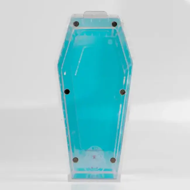 Tarantula Cribs Coffin 10''x5''x5'' Medium Iridescent Web Candy Special