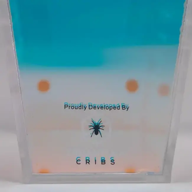 Tarantula Cribs Coffin 10''x5''x5'' Medium Iridescent Web Candy Special