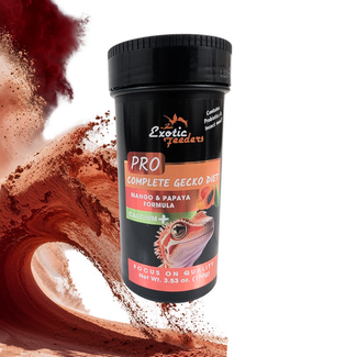Exotic Feeders Crested Gecko Diet, Mango Papaya- 100g (3.51oz)