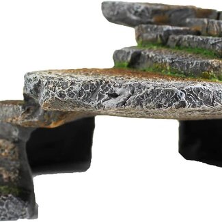 Reptology Shale Scape Step Ledge & Cave Hideout 11x8x4"