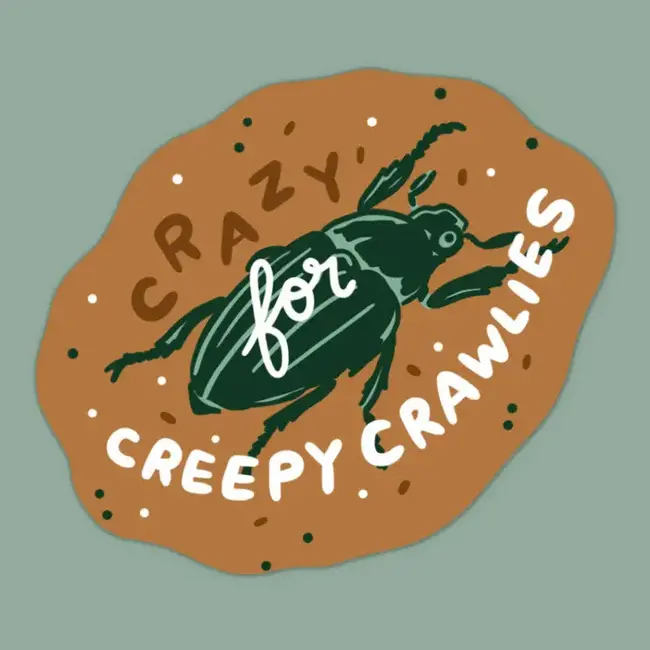 Stay Home Club Crazy for Creepy Crawlies Vinyl Sticker