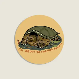 About to Snap Vinyl Sticker - Stay Home Club