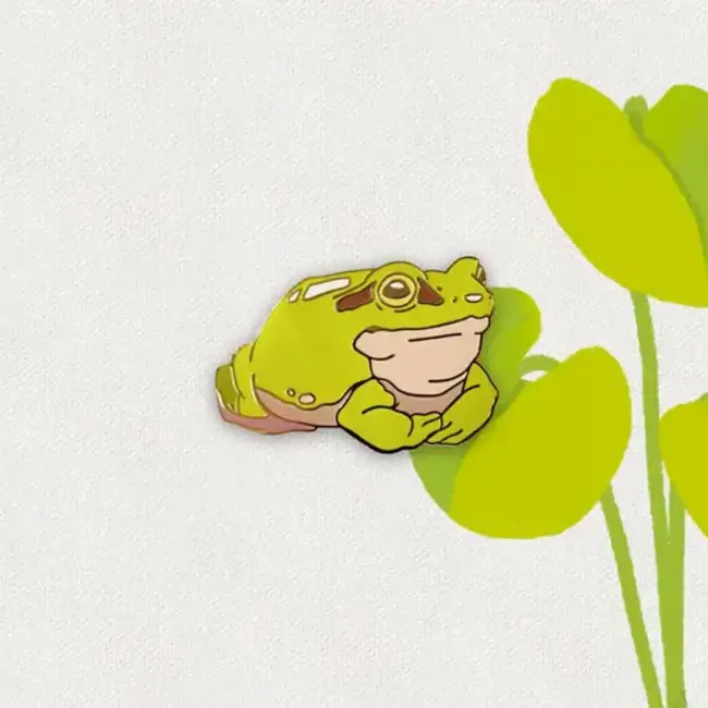Frog Tree Games Onion : 2" Itarium Enamel Frog Pin