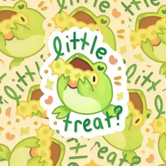 Frog Tree Games Little Treat? 3" Glossy Die-Cut Vinyl Sticker Frog Tree Games