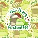 Frog Tree Games My First Coffee 3" Glossy Die-Cut Vinyl Sticker Frog Tree Games