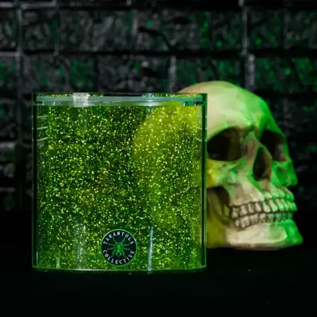 Tarantula Cribs Bow Front Green Glitter The Tarantula Collective x Tarantula Cribs