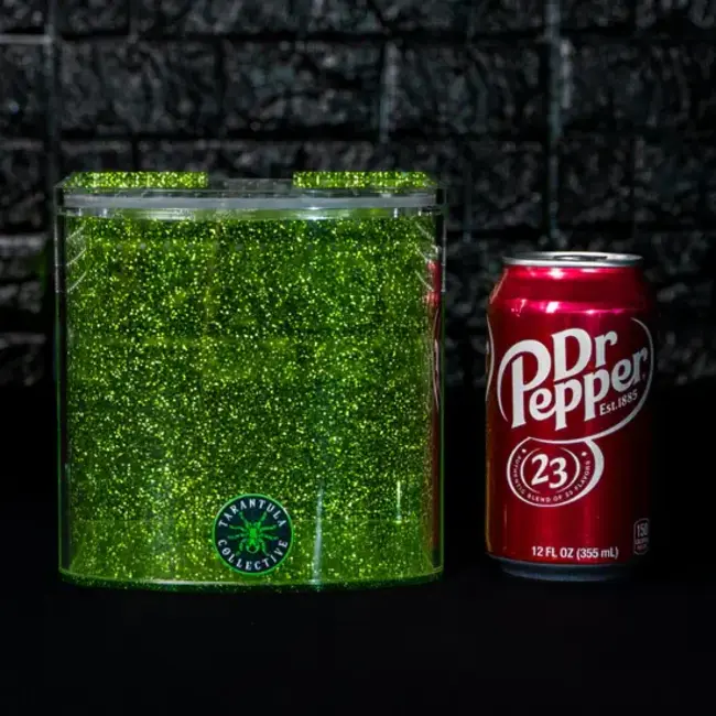 Tarantula Cribs Bow Front Green Glitter The Tarantula Collective x Tarantula Cribs