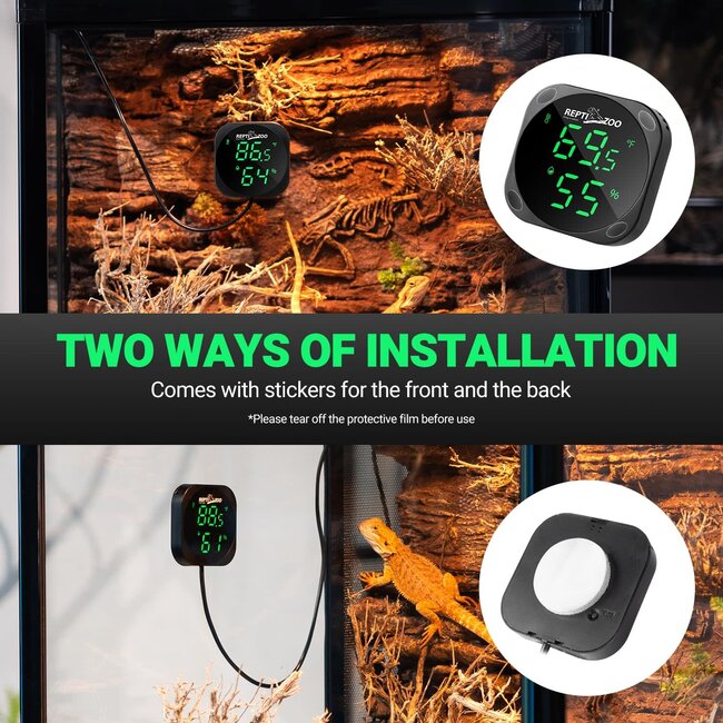 ReptiZoo ReptiZoo LED Digital Thermo-Hygrometer with USB