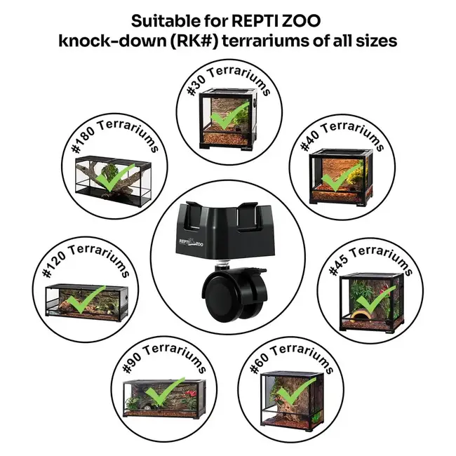 ReptiZoo ReptiZoo Universal Wheels For RK Terrariums