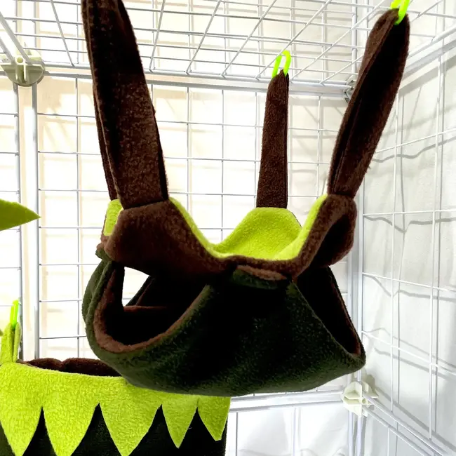 Sugar Glider Stichery Deluxe Fleece Mammal Cage Set 5 pc - Jungle Fringe